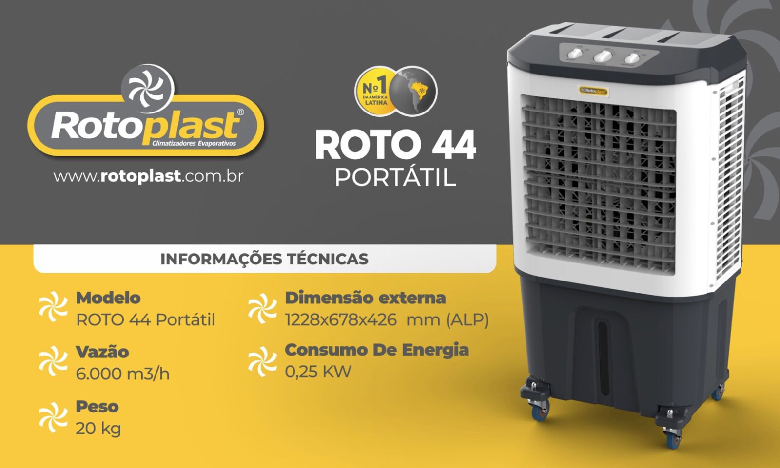 Climatizador Portatil Roto44
